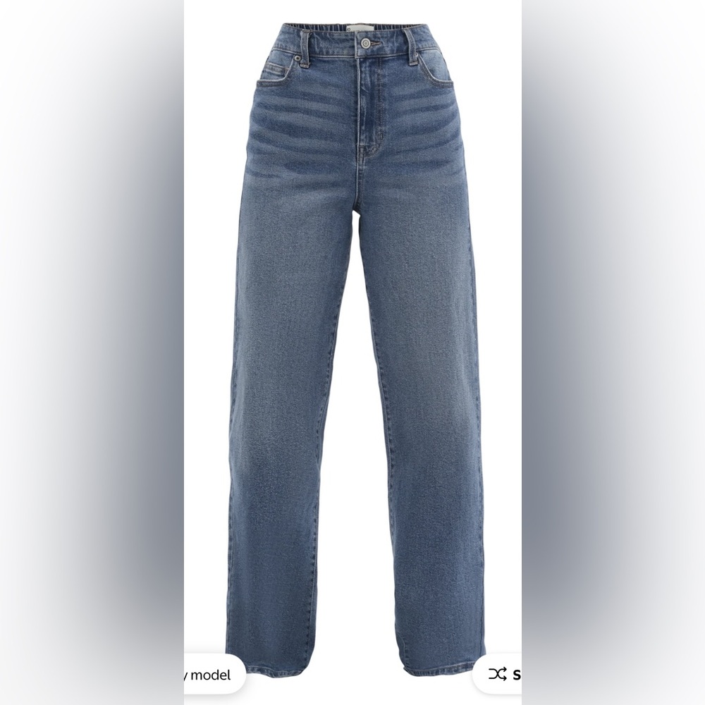 NWT No Boundaries High Rise Baggy Wide Leg Jeans